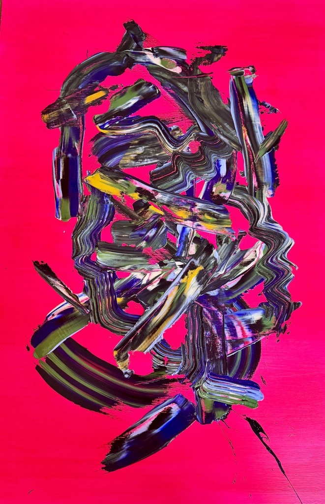 Vibrant Pink Abstraction